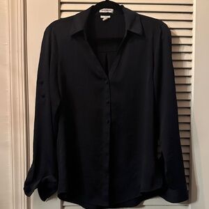 Express Midnight Blue Button Down Shirt